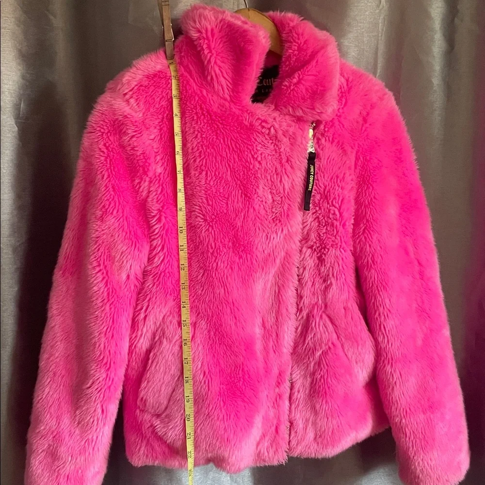 Juicy Couture Black Label Furry Pink Jacket - Picture 3 of 9